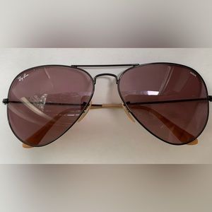 Ray-Ban Aviator Evolve - Black Frame/Violet Classic Lens MSRP $163